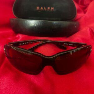 Ralph Lauren sunglasses vintage oversized shield Y2K Excellent condition w/ case